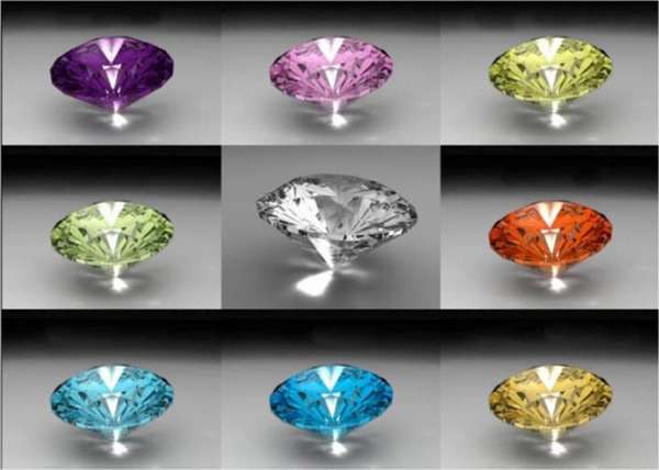 Цвет бриллианта в шкалах оценки в разных странах