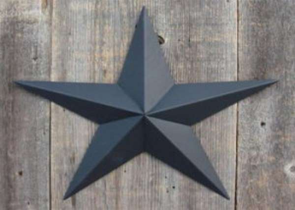 Ккрашенное олово в черный цвет - вид звезда