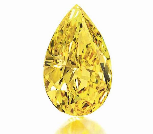 Благородный солнечный камень желтый бриллиант