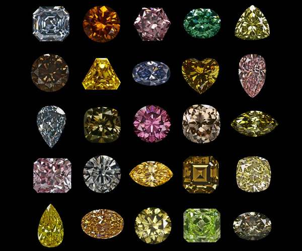 Самые редкие фантазийные алмазы зеленый бриллиант